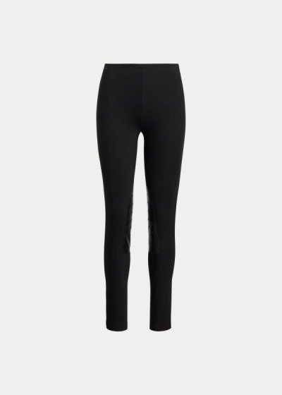 Pantalones Polo Ralph Lauren Mujer Negros - Jodhpur Stretch Skinny - YHMCA2830